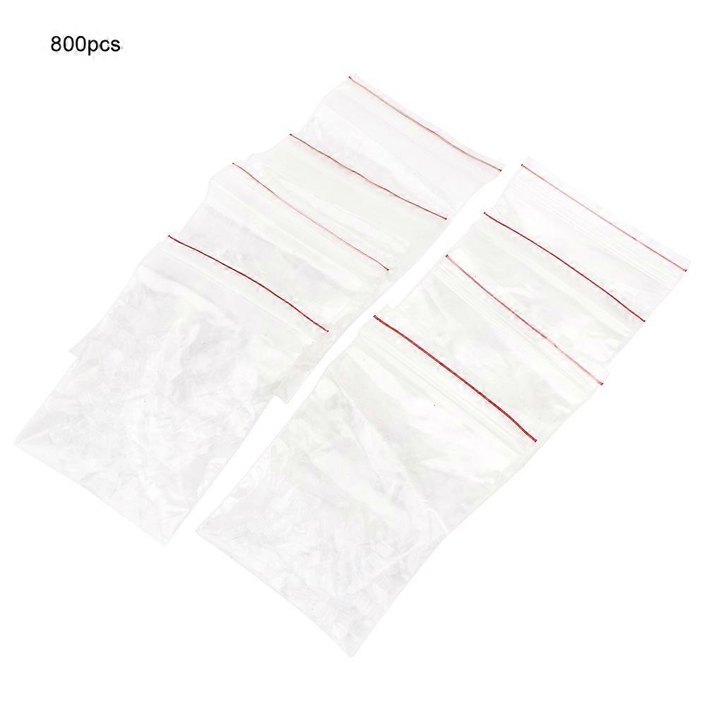 800Pcs Transparent Earring Backs - Plastic Ear Studs Stopper DIY Jewelry Accessory