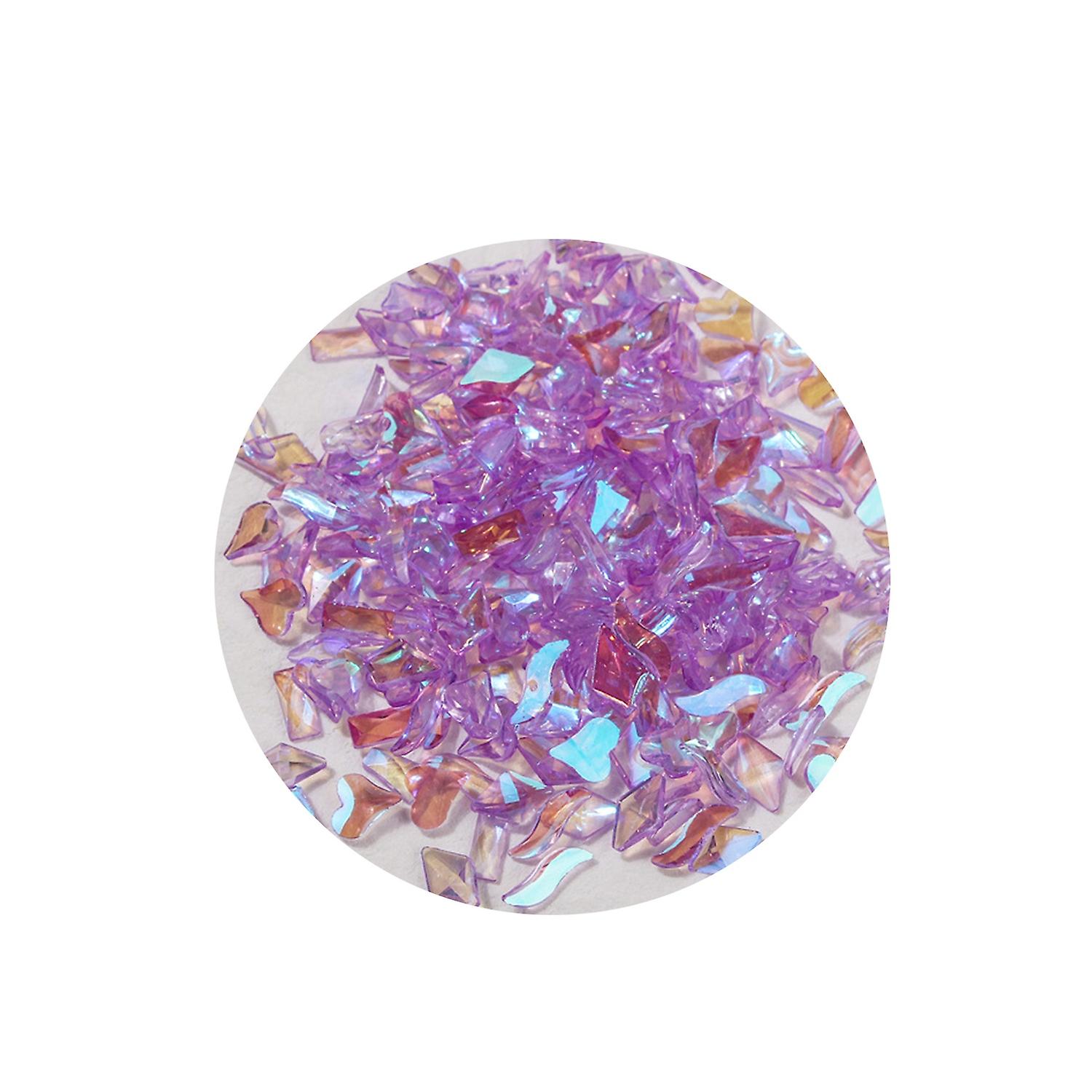 1 Box Nail Decoration Irregular Shape Shiny Visual Effect Vivid Color Sparkling Wide Application