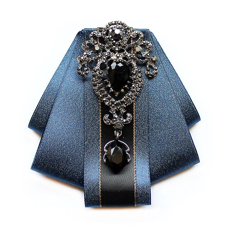 Men Silk Vintage Bow Tie Crystal Neckties