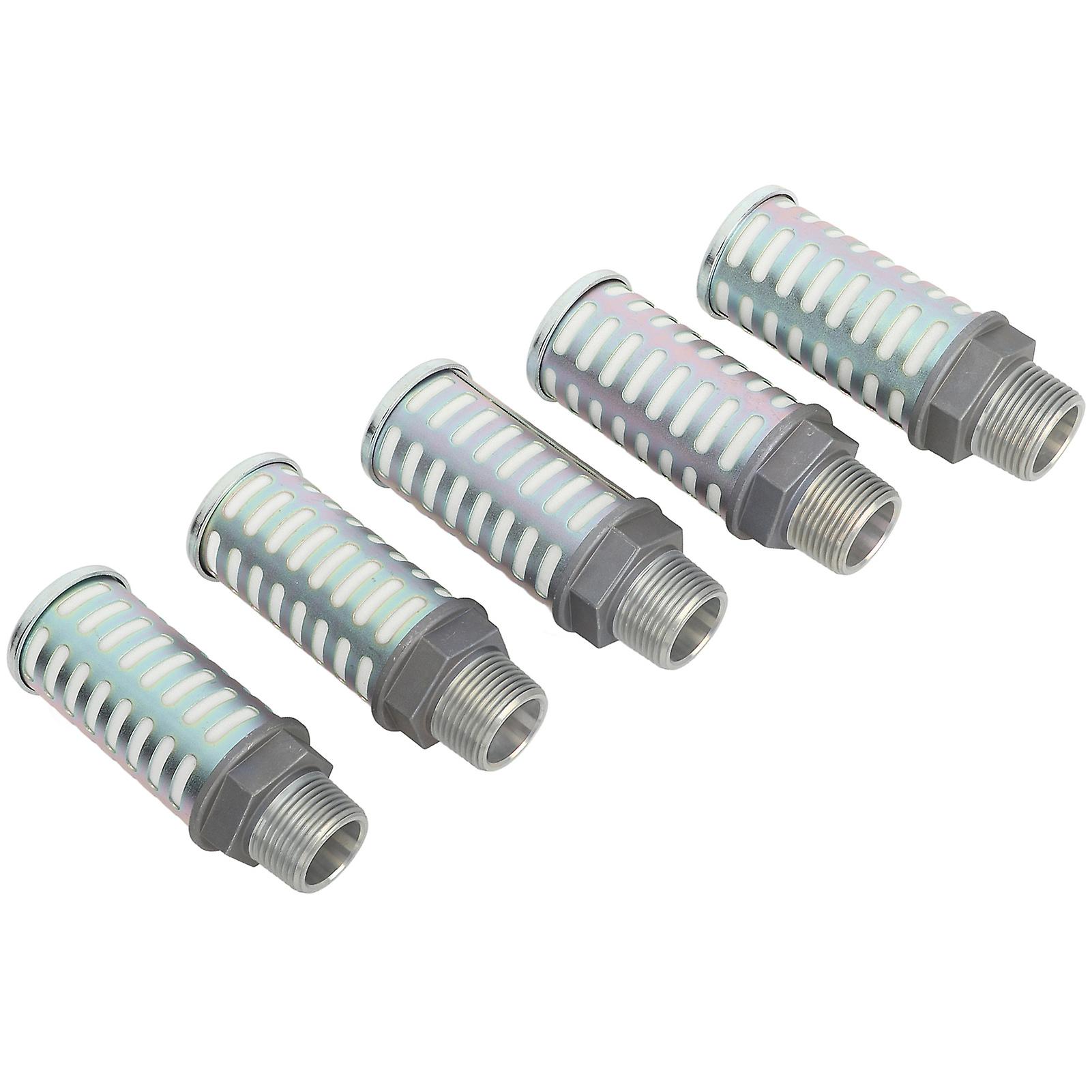 Fyearfly G1in Silencer, 5PCS G1in Air Exhaust Muffler Sole Valve Pneumatic Cylinder Silencer Maximum 1.0Mpa