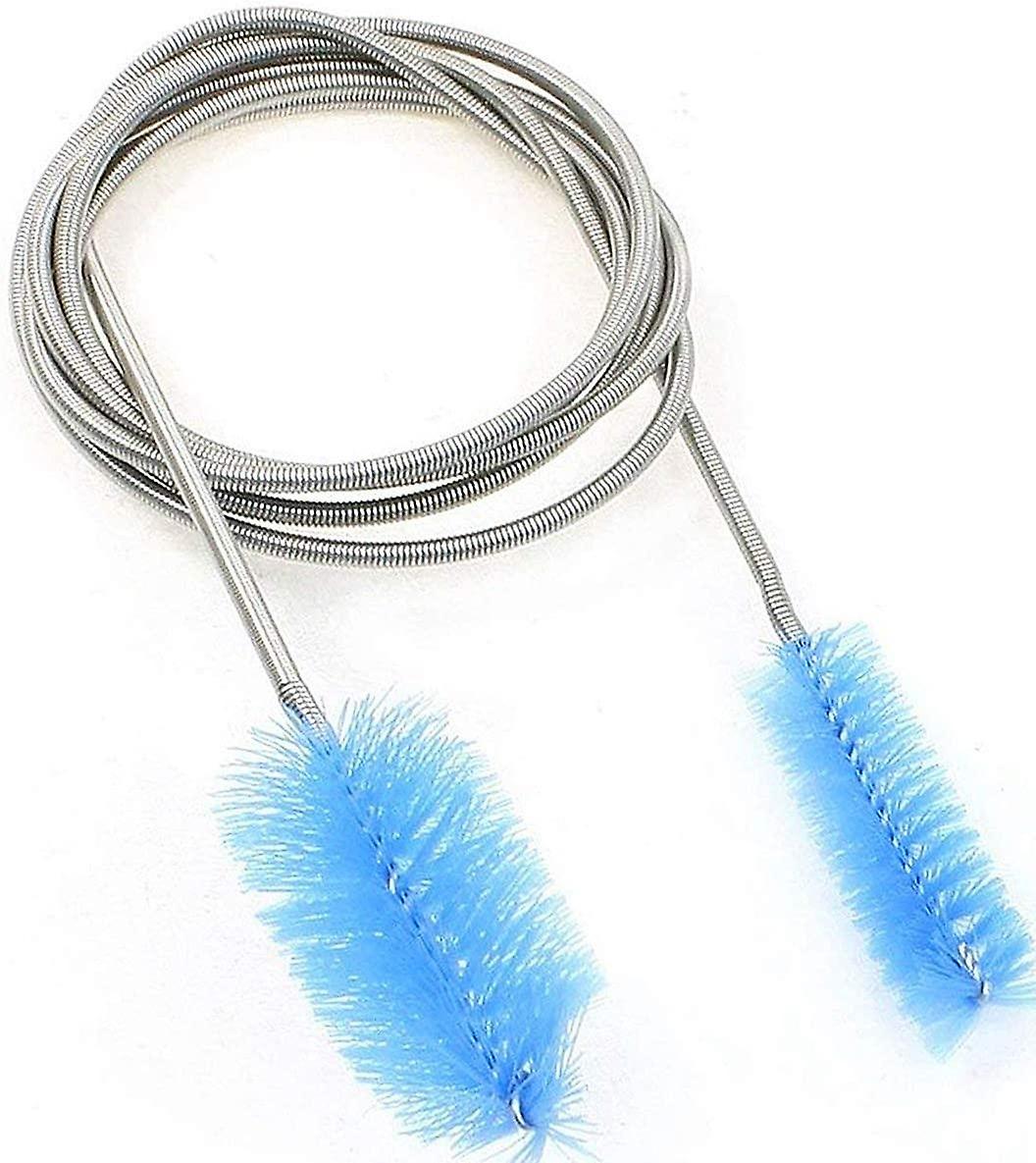 NICEMOON Brosse de nettoyage pour aquarium tube flexible en acier inoxydable de 155 cm brosse tubula