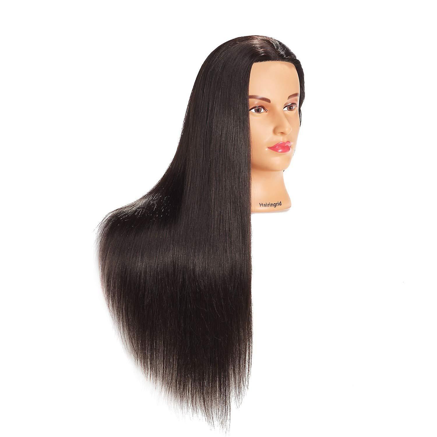 Synthetic wig styling training head