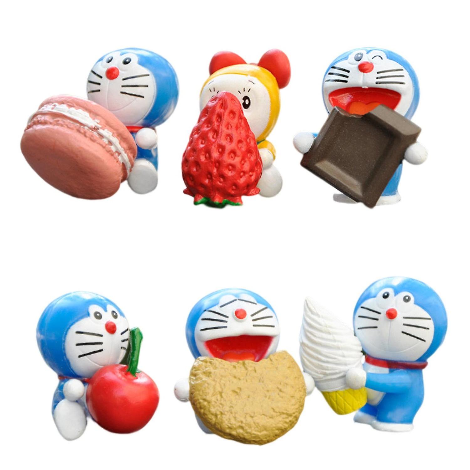 6Pcs Action Figures Compact Size Fine Details Adorable Appearance Creative Postures Fall Resistant