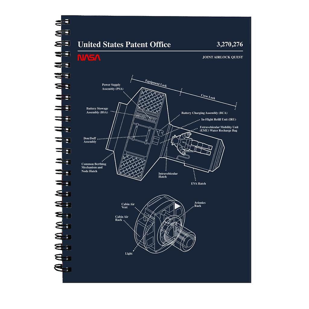 NASA Joint Airlock Quest Blueprint Spiral Notebook