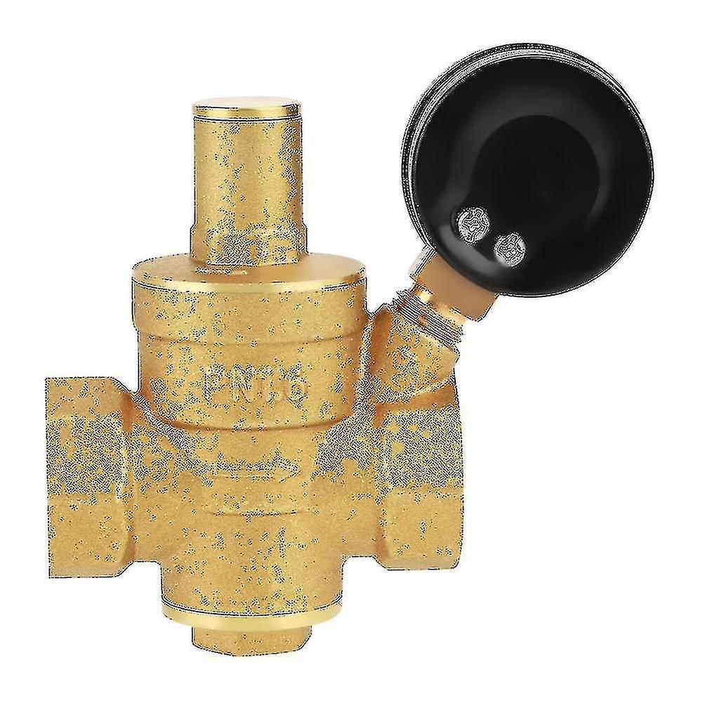 Adjustable Brass Water Pressure Reducer with Gauge DN20