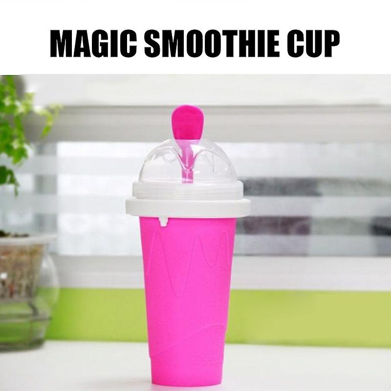 Slushie Maker Cup Quick Smoothies Cup Cooling Cup Dual Layer Squeezing Cup Slushy Maker Caseiro