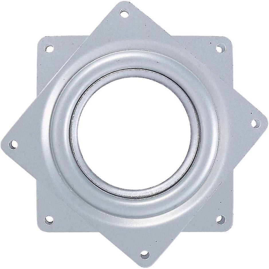 Lazy Casters 4 Inch Square Turntable Platform 360 Degree Swivel with Steel Ball Bearings Multi-Purpo