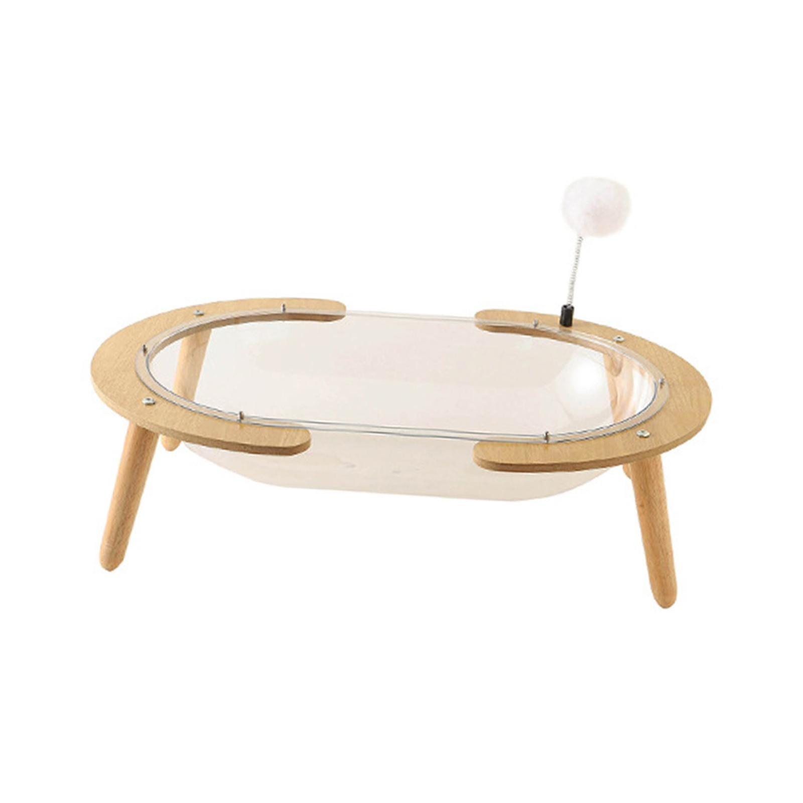 Space Capsule Cat Bed for Indoor Cats with Playful Ball for Cat Kitty Kitten