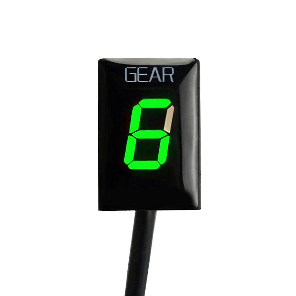 6-Speed Gear Indicator LED Display - Red - For Honda EFI Motorcycles - 170cm Cable-1001761