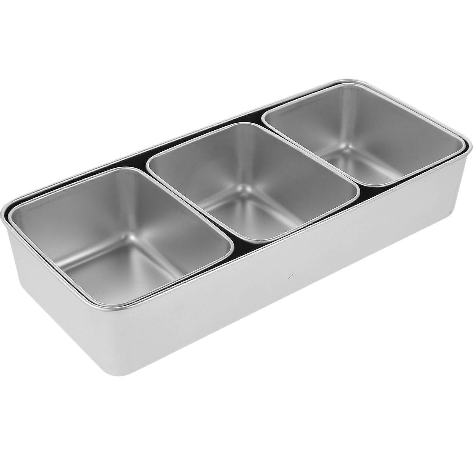 1 Ensemble Ménage Plat De Fruits Secs Multiple Grille Snack Boîte De Service Polyvalent De Restauration De Nourriture