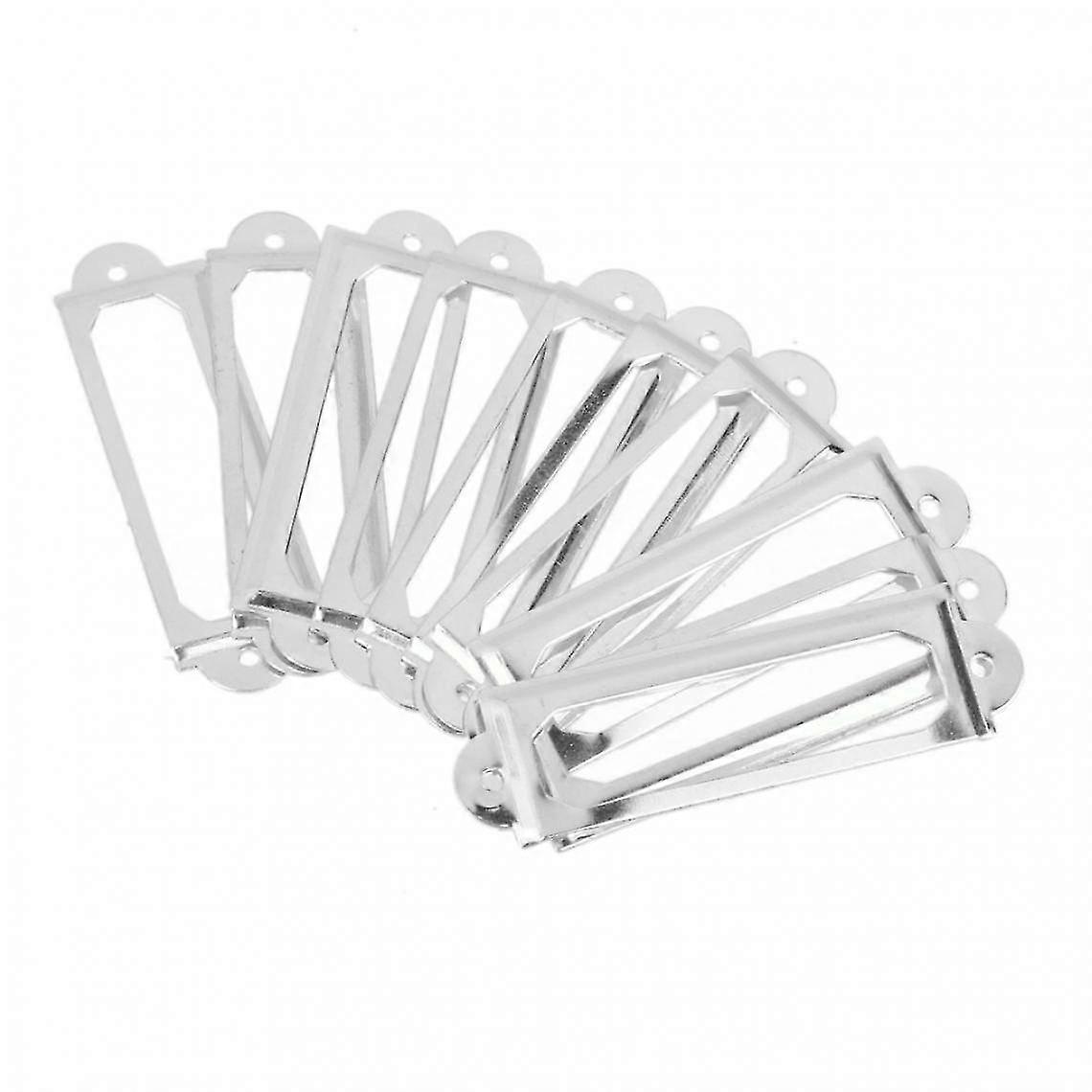 50pcs Frame Cabinet Label Tag Pull Handle File Name Card Holder Gold