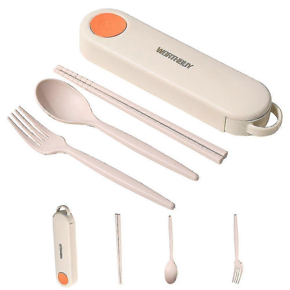 2 Sets Of Fork Spoon Chopstick Kit Travel Cutlery Kit Portable Tableware Kit Lightweight Cutlery Kit