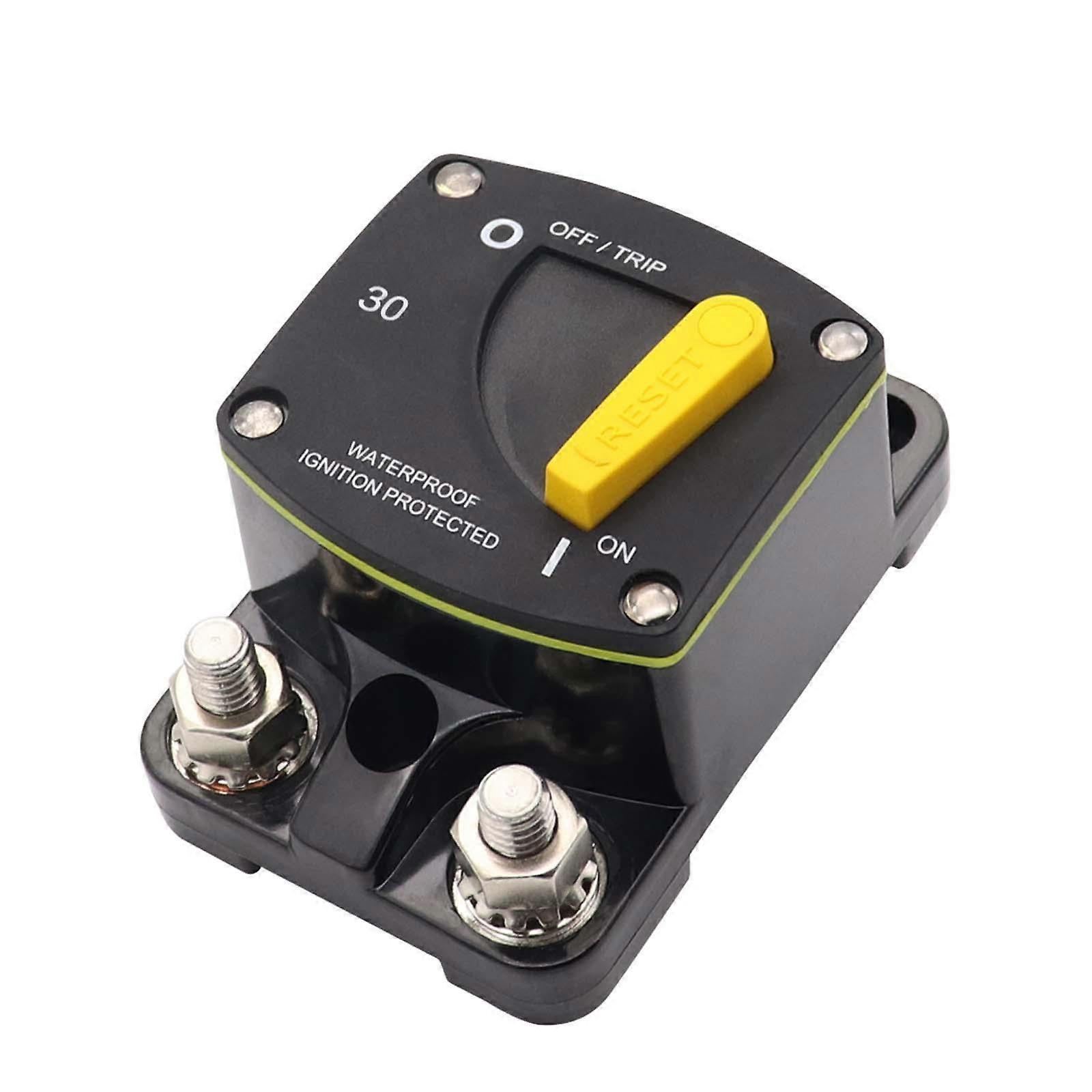 Universal Circuit Breaker 48V DC Manual Reset for Tractors, Trucks, Bus 30A