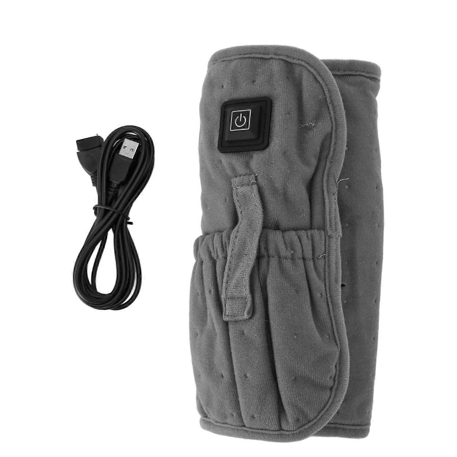 USB Back Heating Pad Electric Heated Back Wrap Portable Soft Waist Heating Pad with Adjustable Strap for Herniated Disc Menstrual Pain