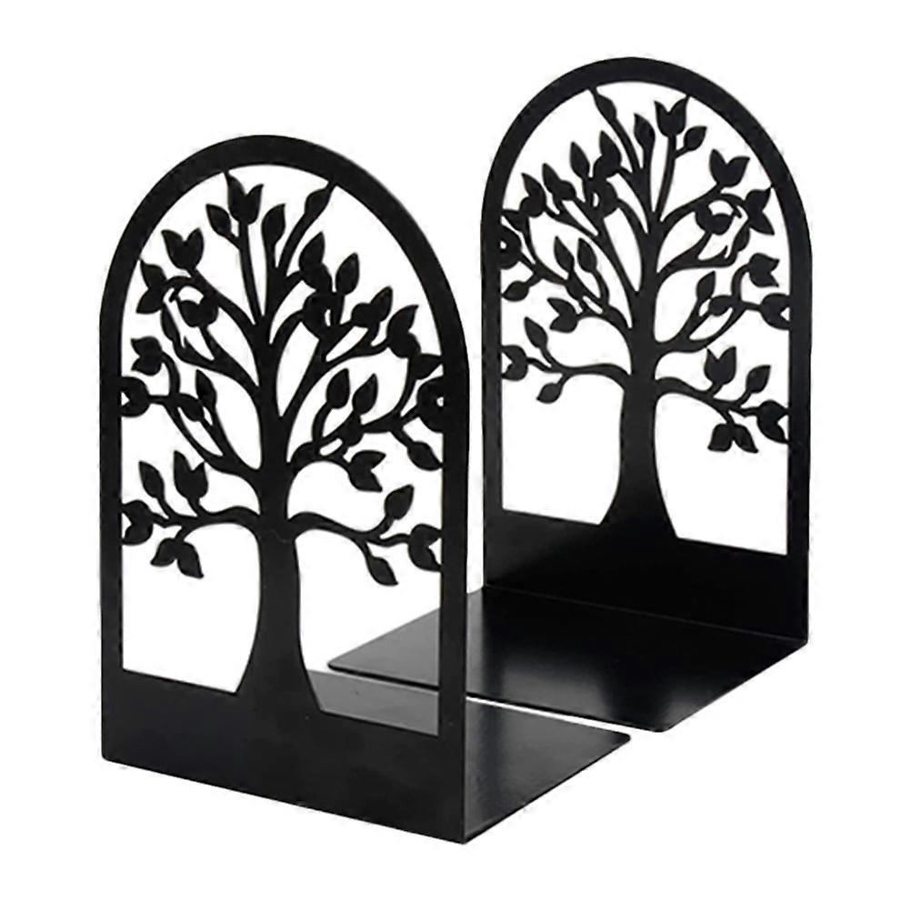 2Pcs Multi-function Book Holder Tree Designed Book End Decorative Bookend Study Supply