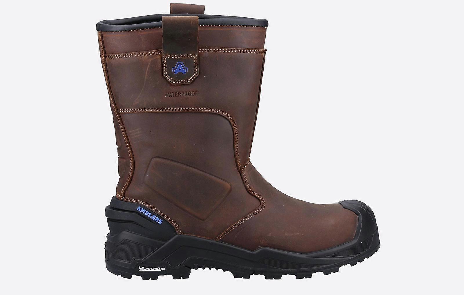 Amblers Conqueror Safety Rigger Boot WATERPROOF Brown
