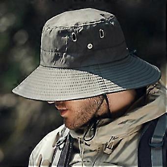 Cappello Da Sole Uomo Con Bordo Largo - Pieghevole, Impermeabile, Protezione UV Per Esterni - Foto 6