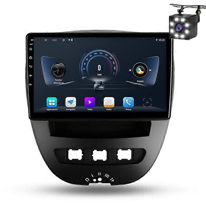 Car Radio For Peugeot 107 Toyota Aygo Citroen C1 2005-2014 Wireless CarPlay Android Auto 2din GPS 