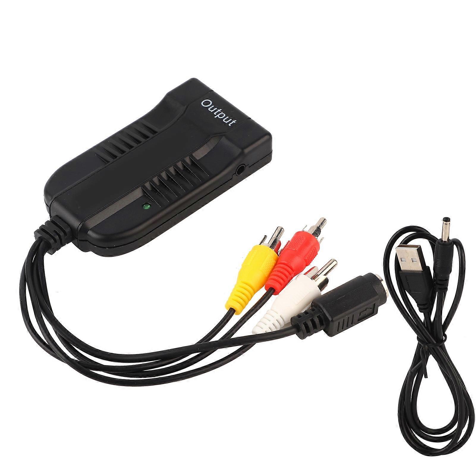 Z51B CVBS SVIDEO to HDMI Converter Adapter Support 720P 1080P High Resolution Plug and Play NO.2048