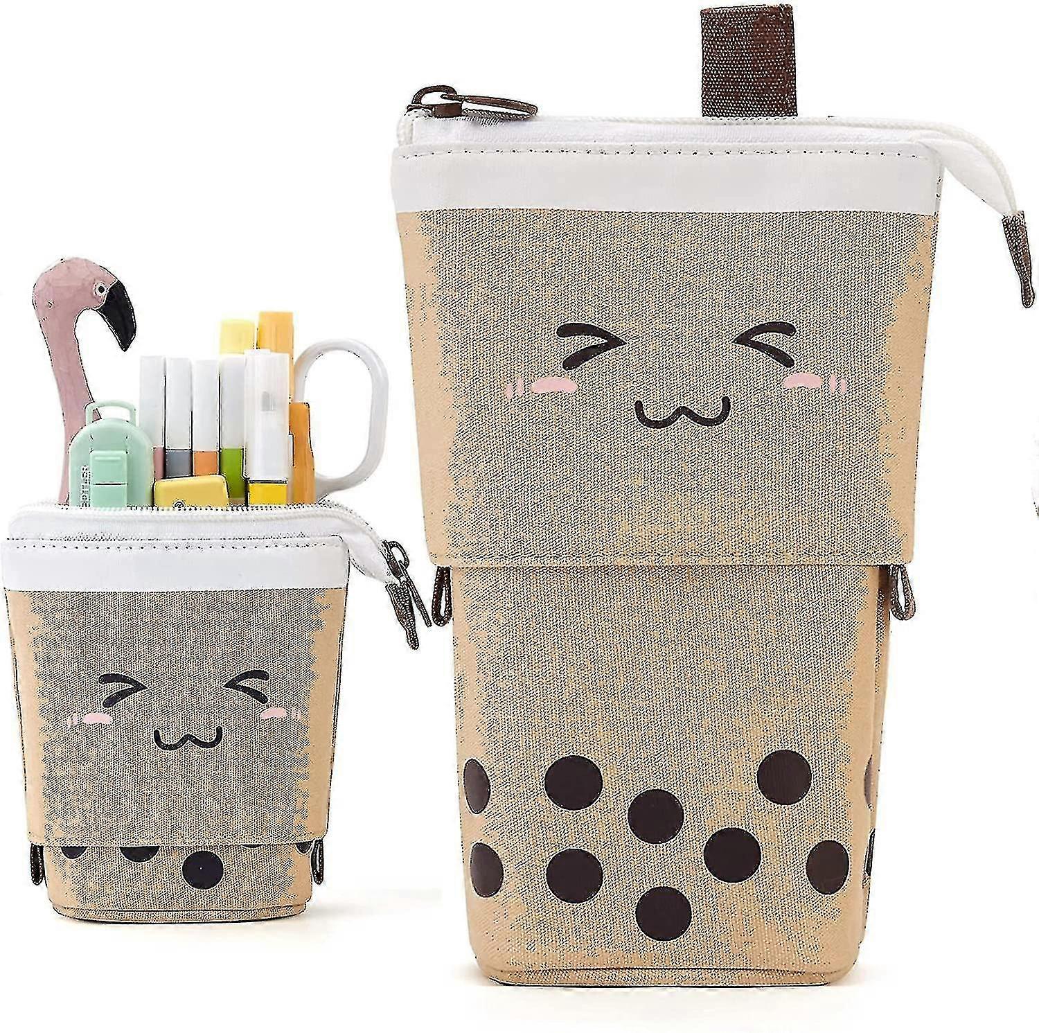 حالة قلم رصاص للبنات الفتيان ، منظم القرطاسية حقيبة القلم