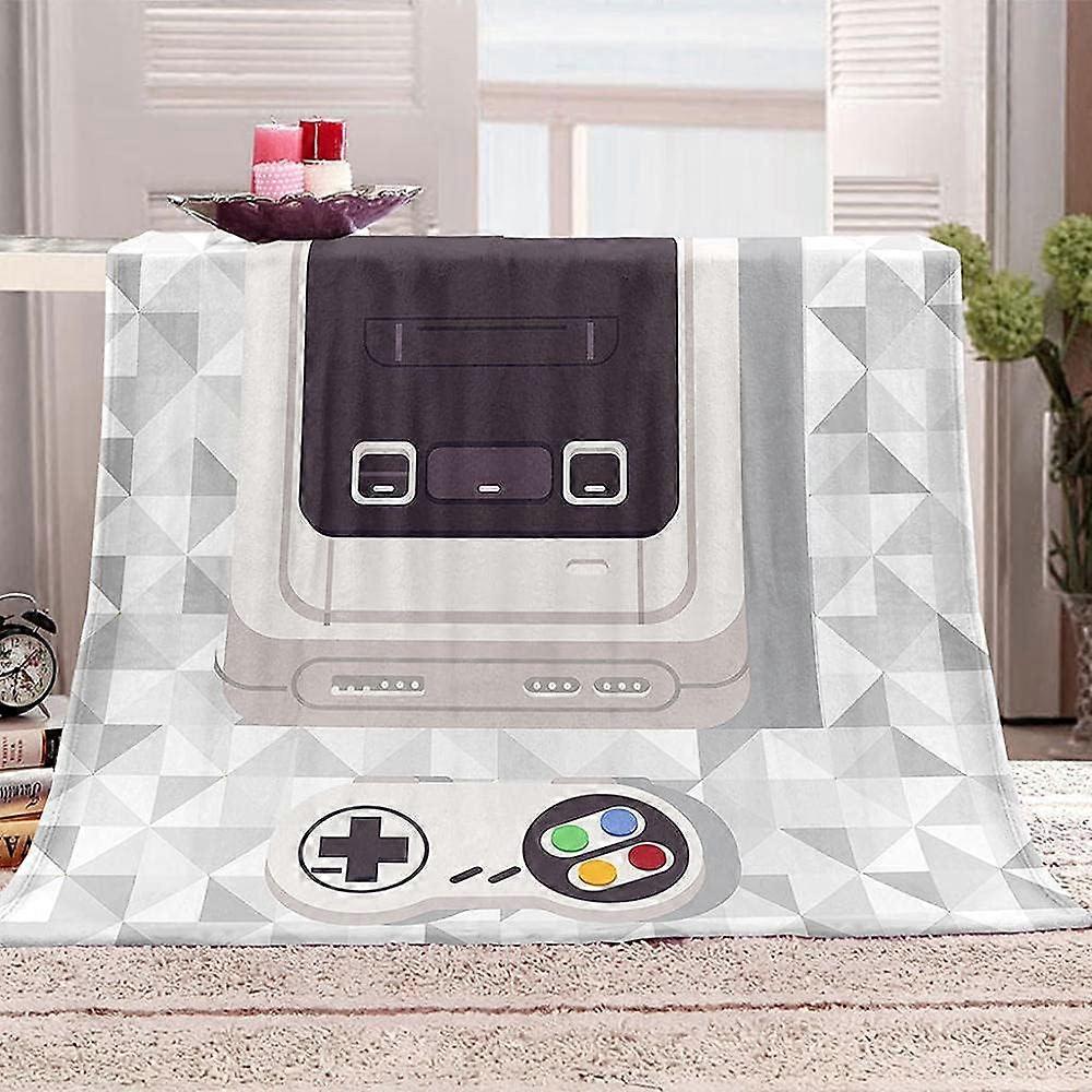 Flannel Blanket Game Projector Printing Soft and Comfortable Bed-Layer Blanket, Sofa Coververs - Easy to Care 135*200 CM