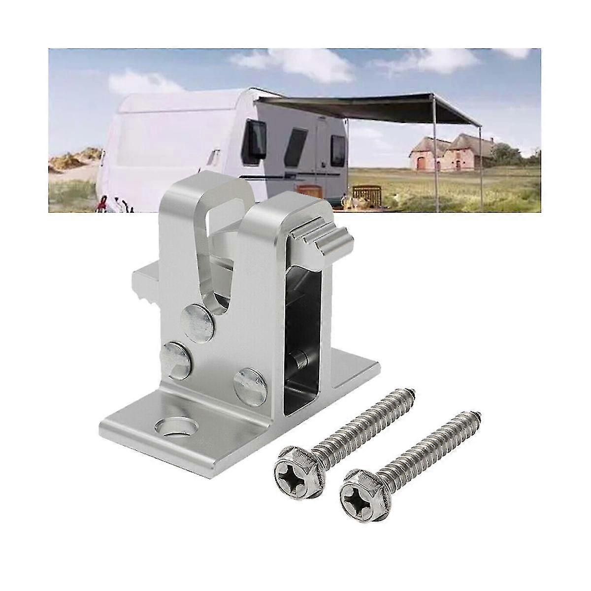 Universal Rv Awning Bottom Bracket Satin Aluminum For Ii Replacement Exterior Part Awning Bracket