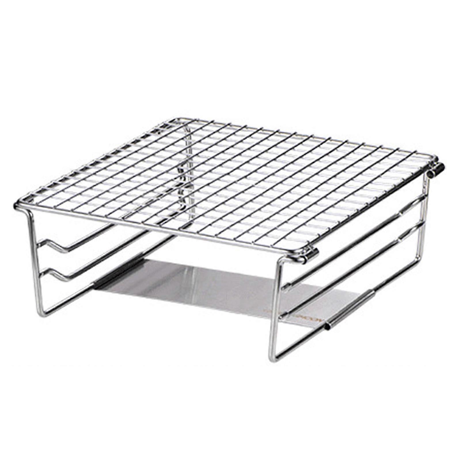 Mini Grill Rack Folding Stove Grill Support Holder Heating Bracket with Supporting Plate
