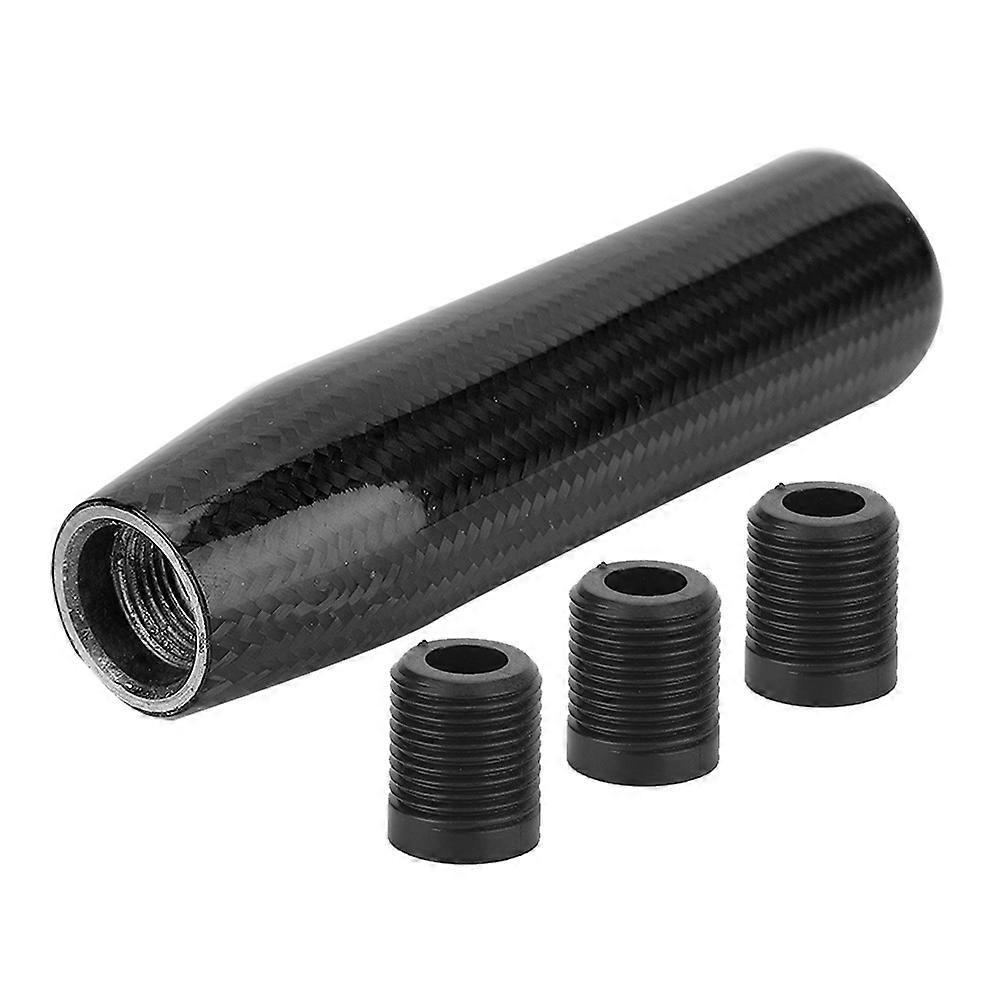 Manual Lengthen Transmission Shift Knob Shifter Lever Car Gear Stick Universal Carbon Fiber
