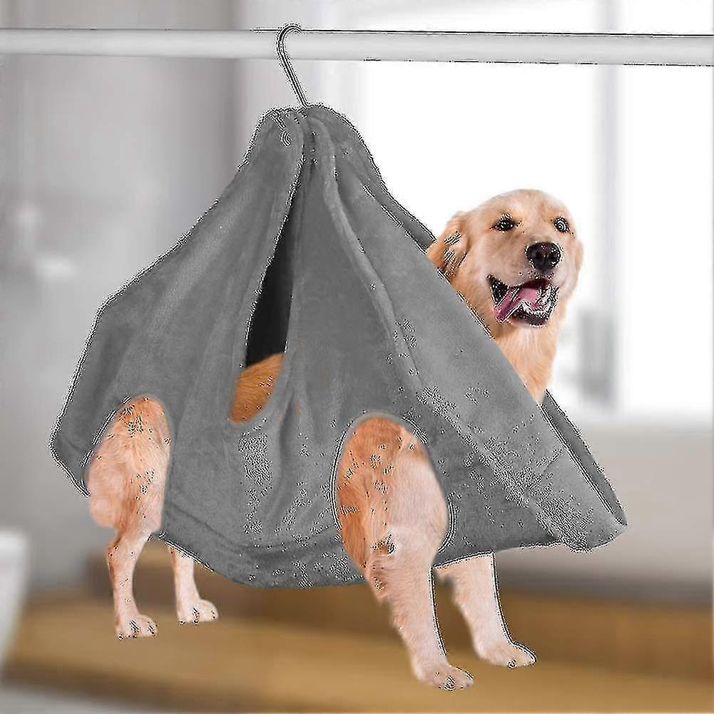 2 In 1 Pet Grooming Nail Trimming Hammock Helper Drying Towel Restraint Bag