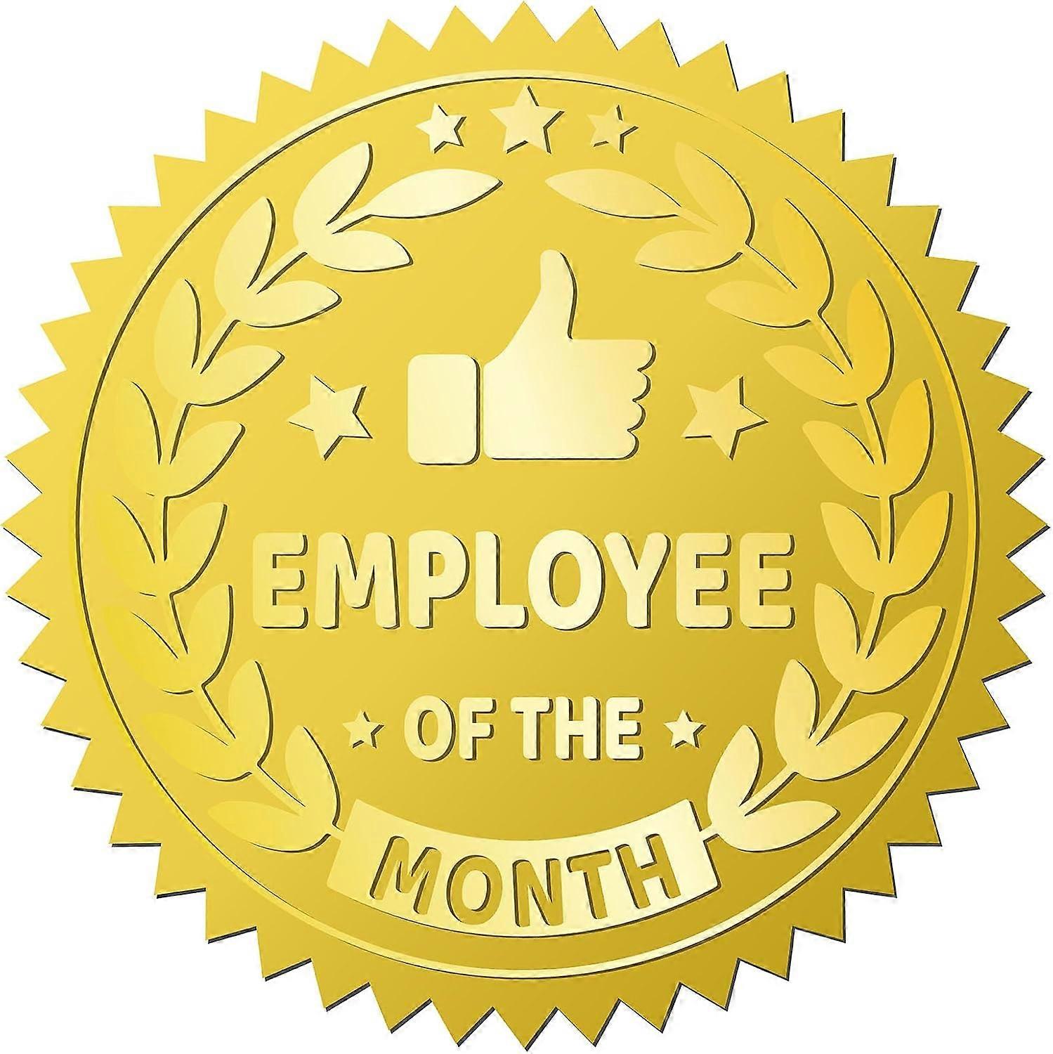 408Pcs Certificates Official Gold Foil Embossed Stickers 2" Self Adhesive Envelopes Seals Employee of Month Round Labels for Wedding Invitation Corpor