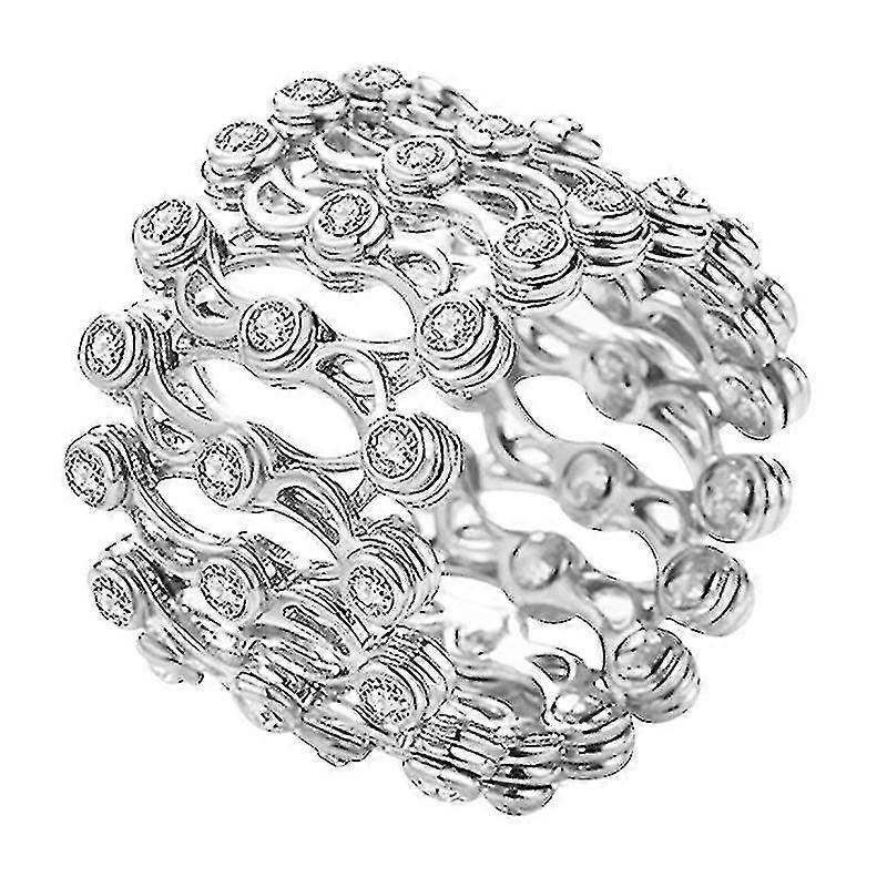 Sølv Ring Armbånd 2-i-1 Transformable Ring Armbånd Teleskopisk Ring For Kvinner