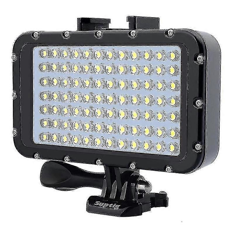 50m/164ft Waterproof Diving Light Underwater Led High Power Fill Lamp With 4 Lighting Modes & 84 Led