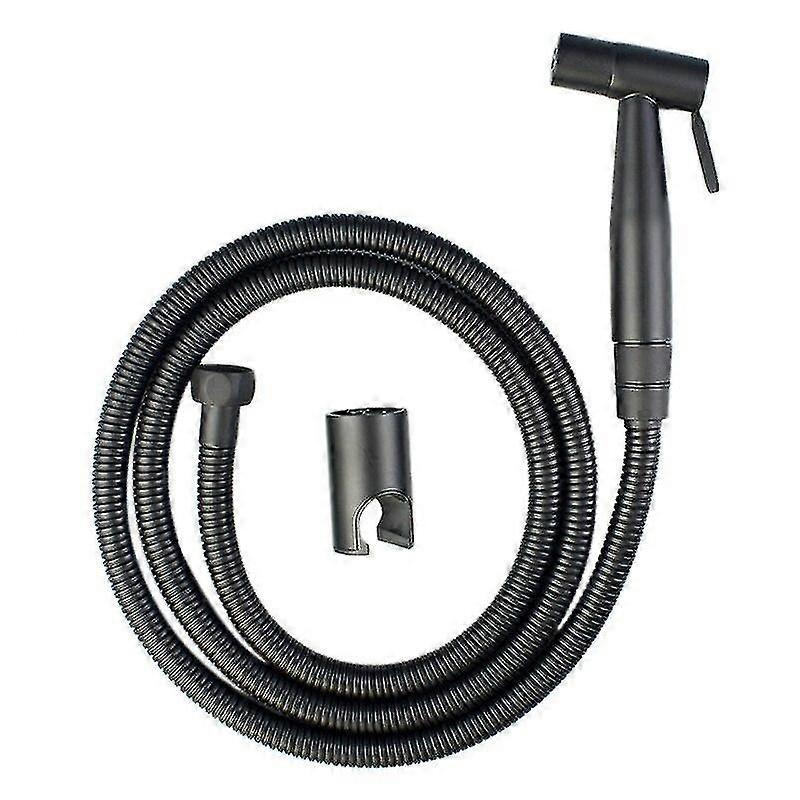 Black Handheld Toilet Sprayer Stainless Steel Bathroom Bidet Sprayer Set With Hose For Shower Sprayer Wall Or Toilet