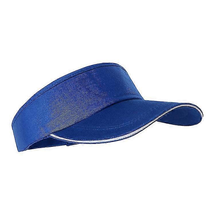 Adjustable Unisex Men Women Plain Sun Visor Sport Golf Tennis Breathable. (blue)(1pcs)