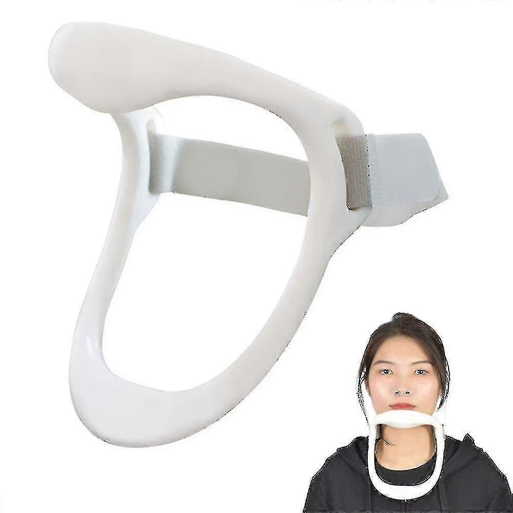 Cervical Collar Cervical Traction Device Posture Corrector, White