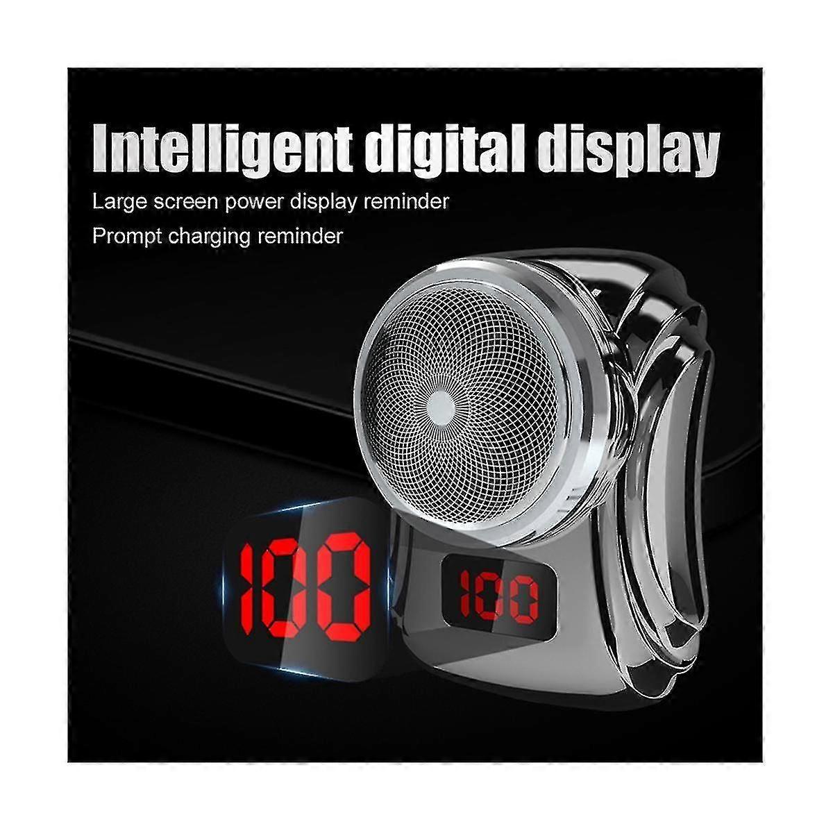 Electric Shaver Usb Rechargeable Digital Display Shaver Mini Portab...