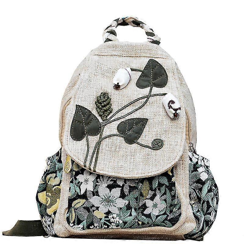Women's Mini Backpack Lightweight Hand Embroidered Shoulder Bag Backpack