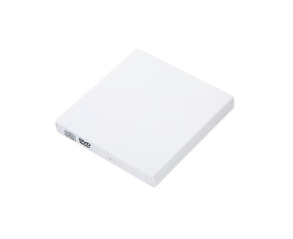 External USB 2.0 Combo DVD ROM Optical Drive CD VCD Reader Player for Laptop - White