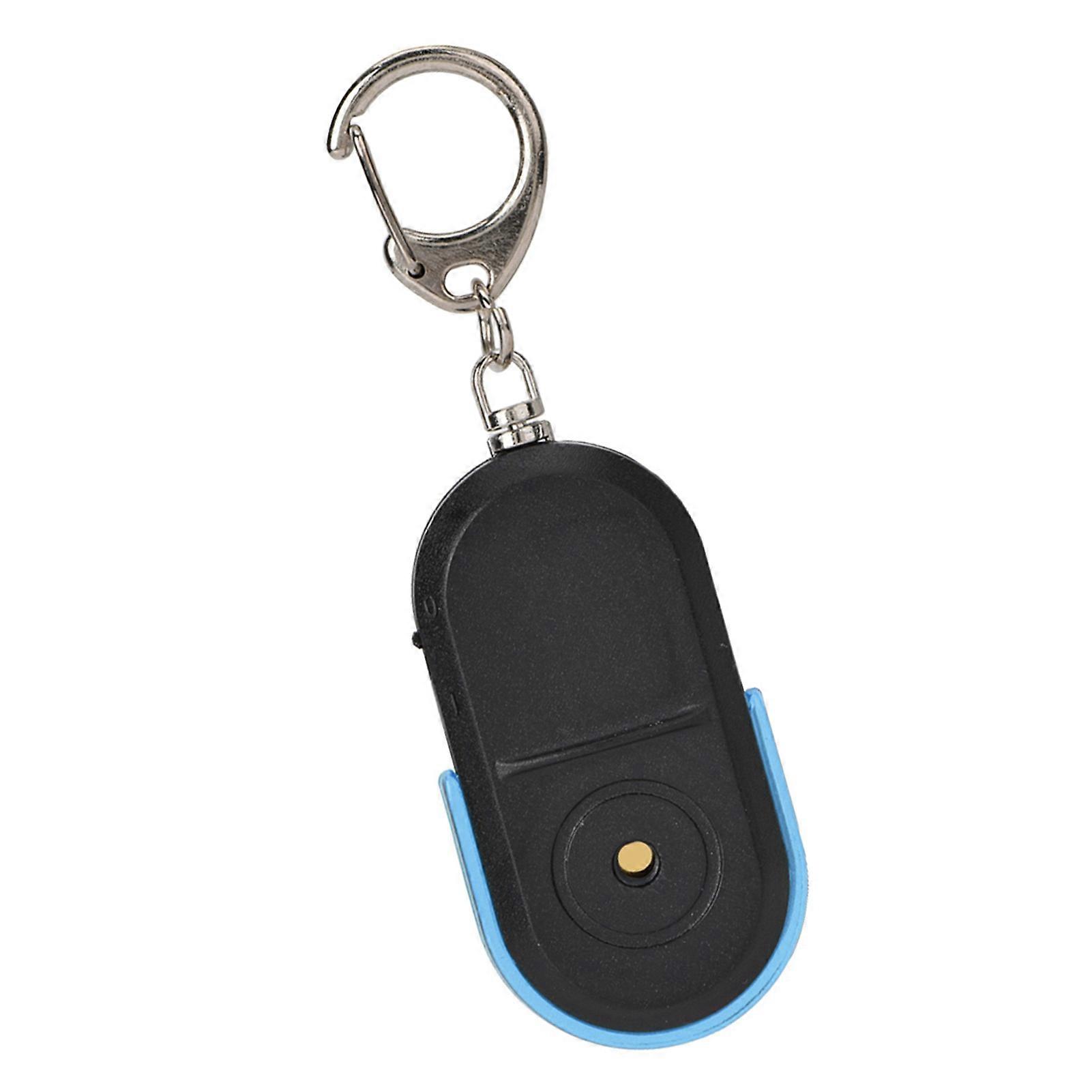 Wireless Anti Lost Alarm Key Finder Locator Whistle Sound LED-Licht mit Batterie Blau