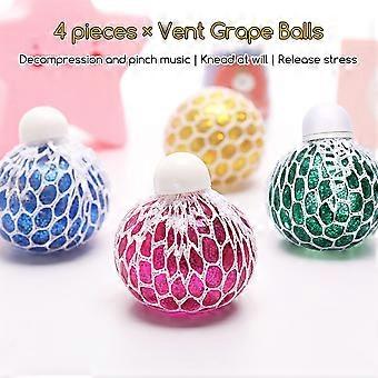 Drol regenboog stressbal - 1 exemplaar - Met waterballetjes - Knijpbal voor de hand