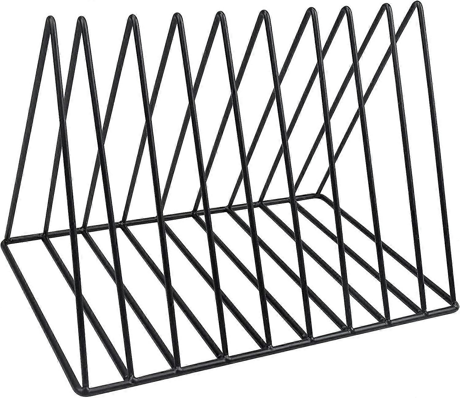 9 Steckplätze Metall Record Storage Holder Stand Rack
