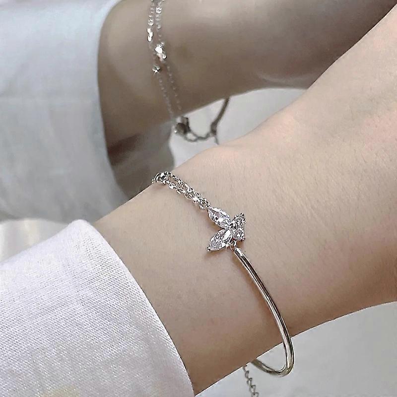 Butterfly Zircon Crystal Bracelet