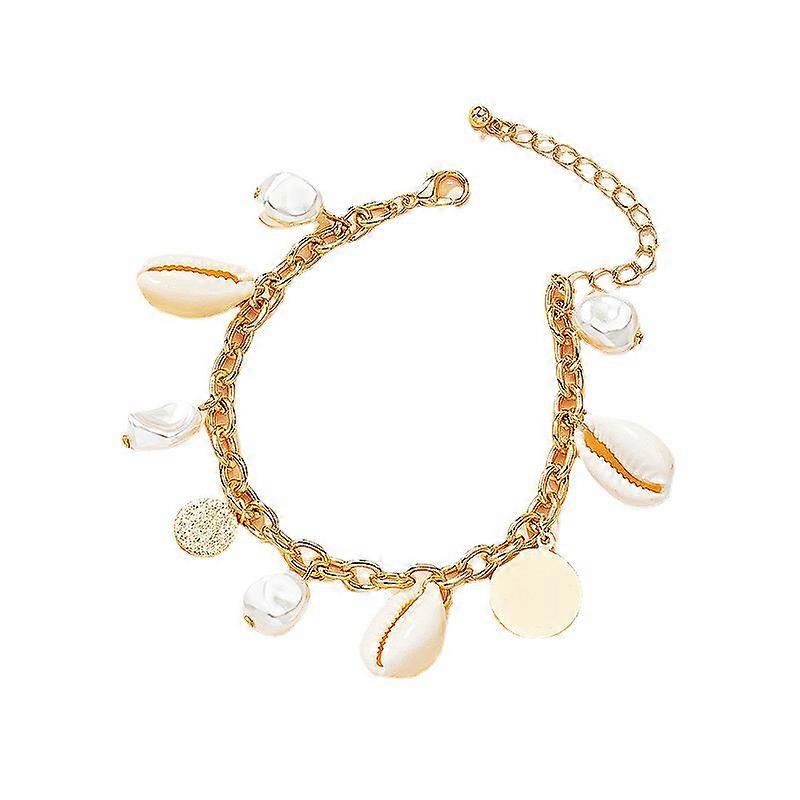 Simple Baroque Pearl Shell Bracelet