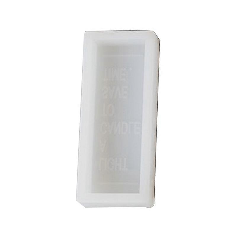 DIY Epoxy Silicone Rectangle Alphabet Scented Candle Fondant Baking Mold Tool