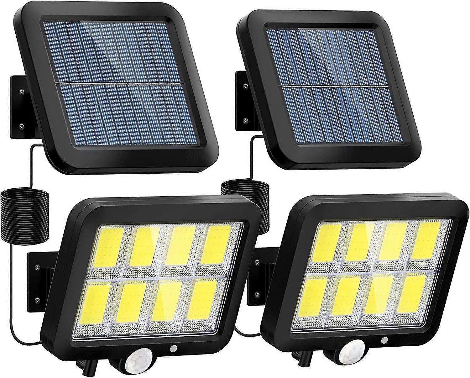 2 Pack Solar Security Light, 160 LED Waterproof Motion Sensor Lights