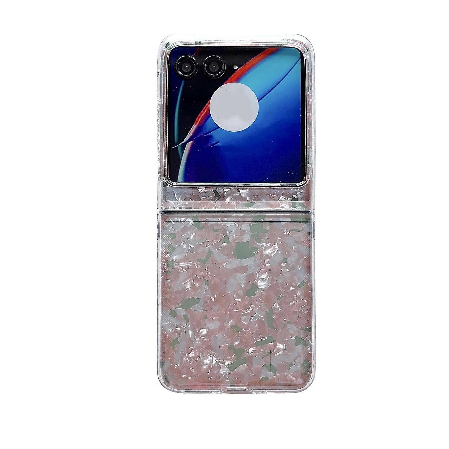 Pearlescent Shell Texture Case For Motorola Razr 40 Ultra