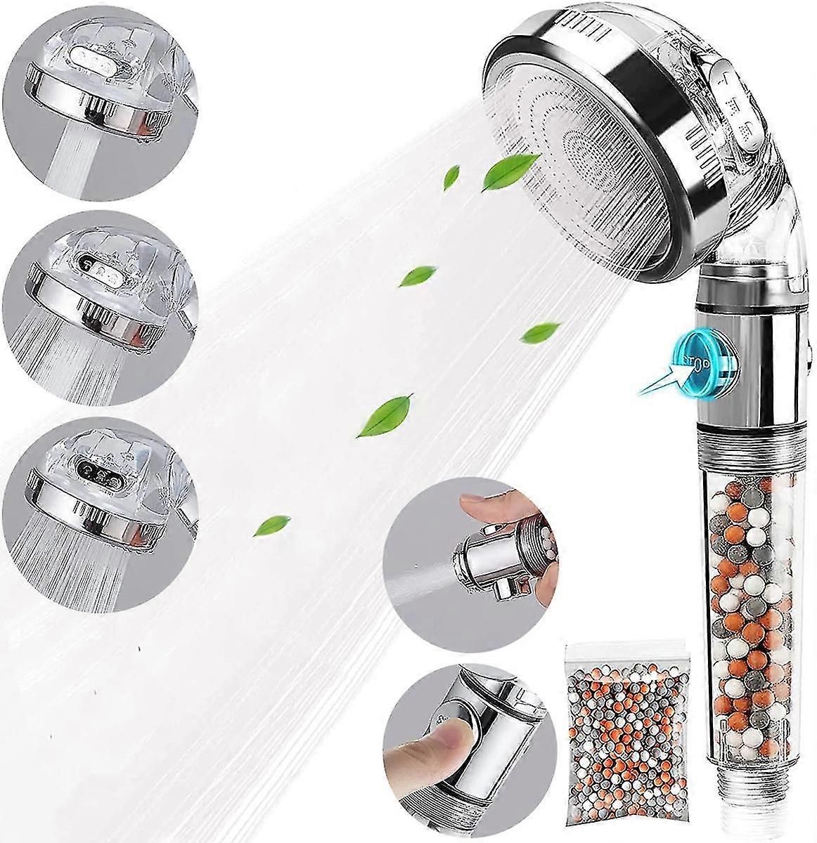 3-i-1 duschmunstycke duschmunstycke vattenbesparande duschmunstycke jonfilter kalkfilter