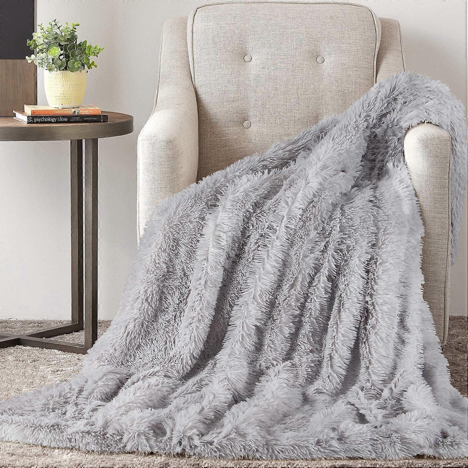 TAOCOCO Kuscheldecke Felldecke Wohndecke Microfaser Mikrofaserdecke Fleecedecke Sofadecke Tages Klimaanlage Decke Leicht fr Couch Bett (Grau, 130 x 16
