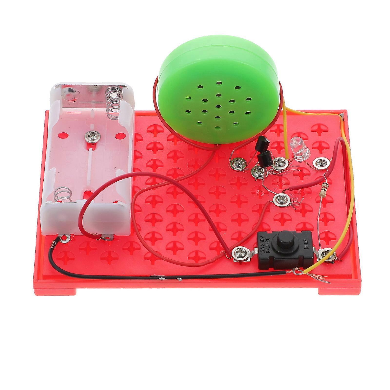 1 Set DIY Sound Light Siren DIY Sound Lamp Alarm Handmade Sound Alarm Siren (Random Color)