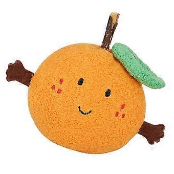 Dog Teething Toys Interactive Bite Resistant Cute Orange Shaped Chew Toys for Puppies and Cats